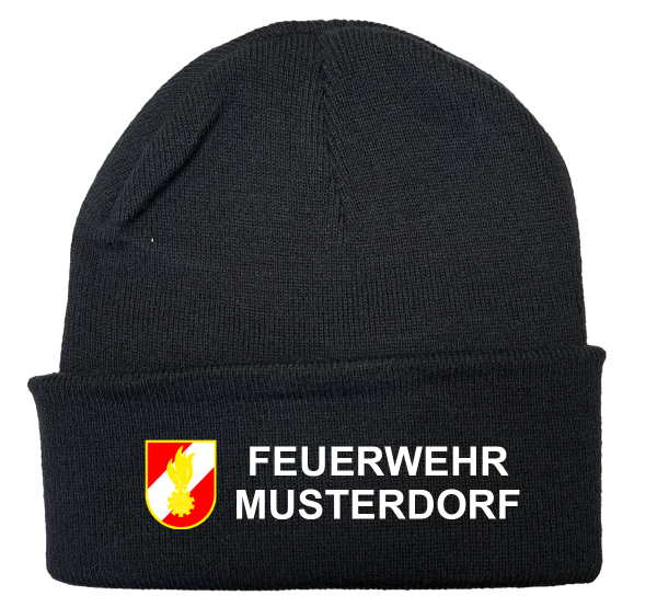 Haube Feuerwehr gestickt mit KA1
